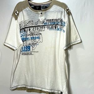 Quilted Giraffe Men Graphic Tee Shirt Size 2X